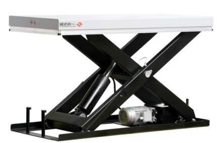 Robuster stationärer Scherenhubtisch TB2000 von SAXLIFT, 2 000 kg